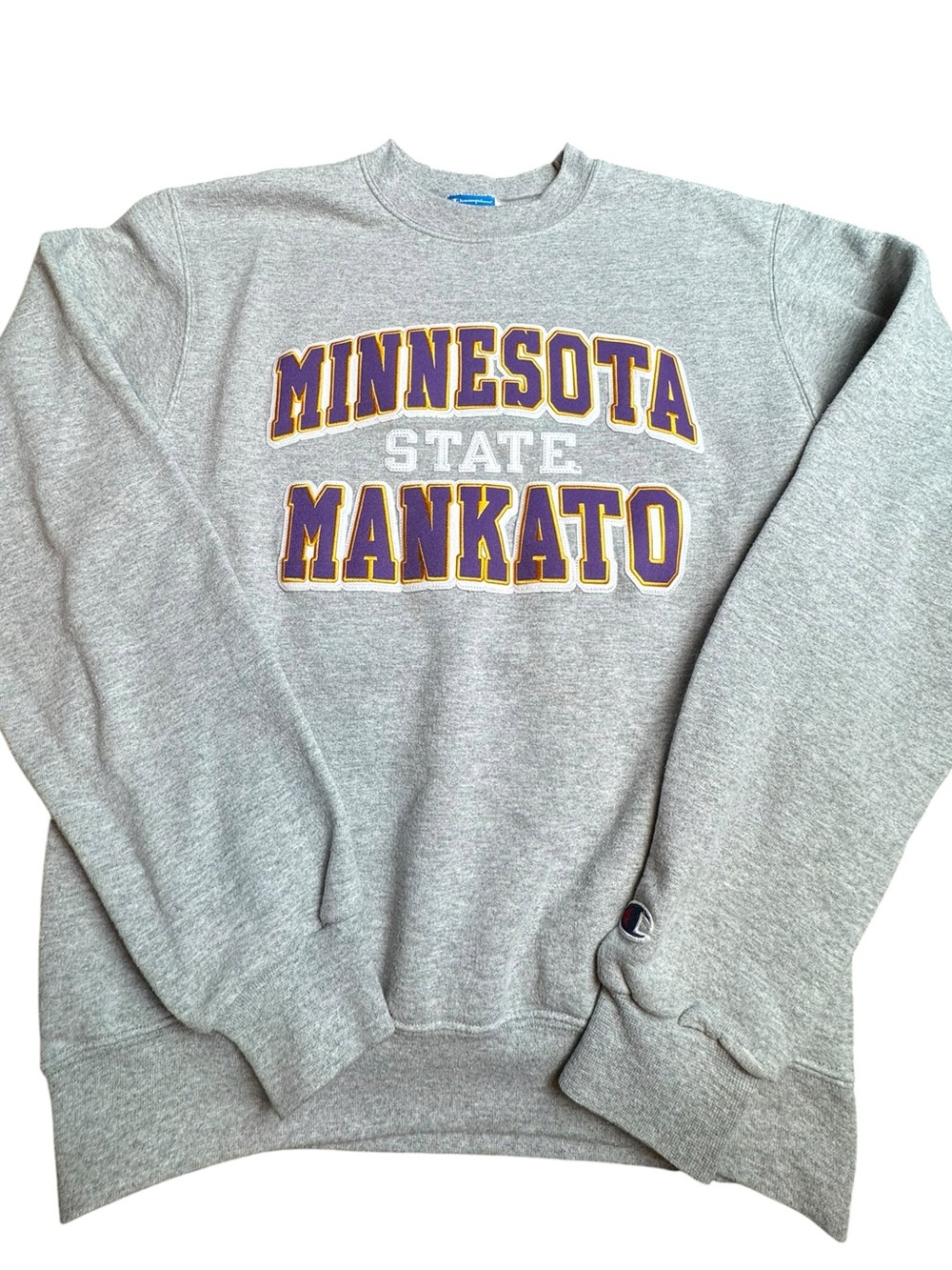 Champion Minnesota State Mankato Mavericks Gray Eco Fleece Crewneck Sweatshirt